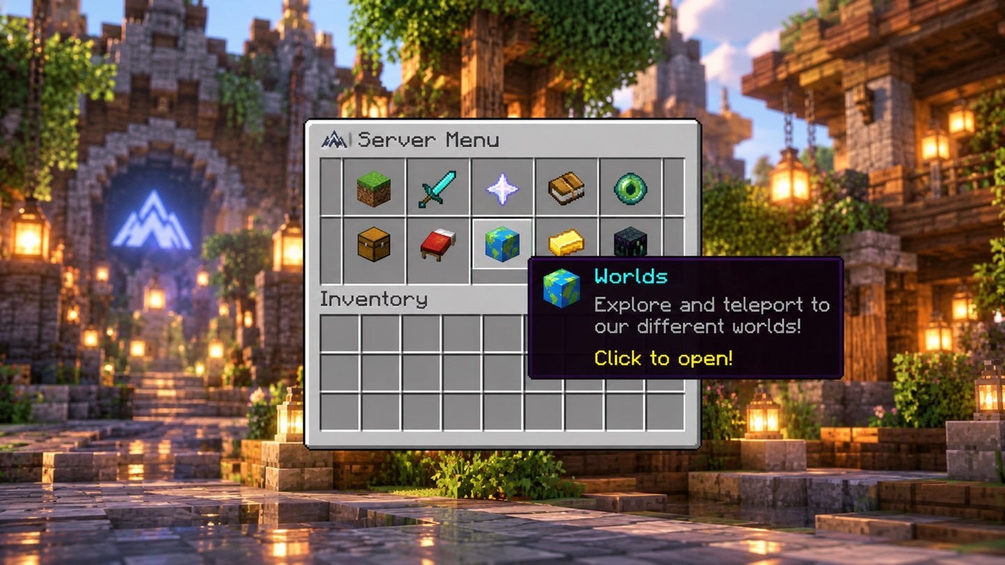 Glacier Minecraft gameplay